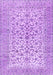 Machine Washable Persian Purple Traditional Area Rugs, wshtr2976pur