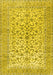 Machine Washable Persian Yellow Traditional Rug, wshtr2976yw