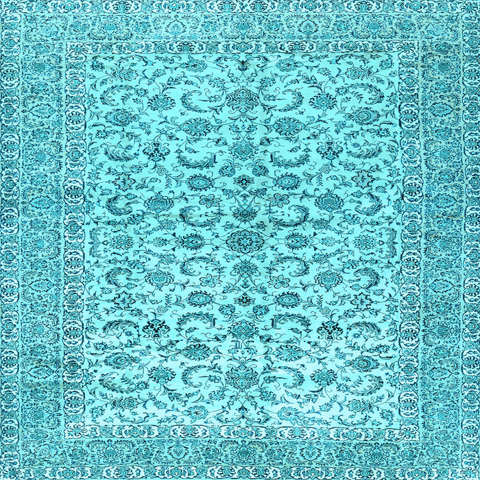 Square Persian Light Blue Traditional Rug, tr2976lblu