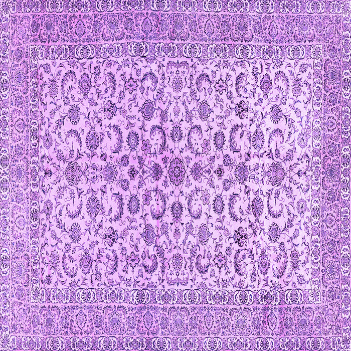 Square Persian Purple Traditional Rug, tr2976pur