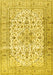 Machine Washable Persian Yellow Traditional Rug, wshtr2977yw