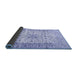 Sideview of Persian Blue Traditional Rug, tr2977blu