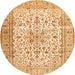 Square Persian Orange Traditional Rug, tr2977org