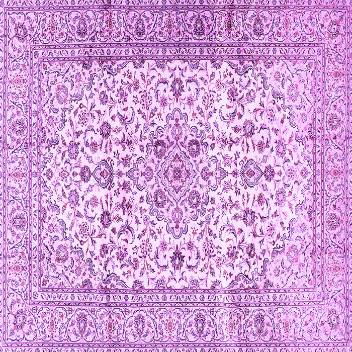 Square Machine Washable Persian Purple Traditional Area Rugs, wshtr2977pur
