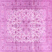Square Persian Pink Traditional Rug, tr2977pnk