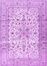 Machine Washable Persian Purple Traditional Area Rugs, wshtr2977pur