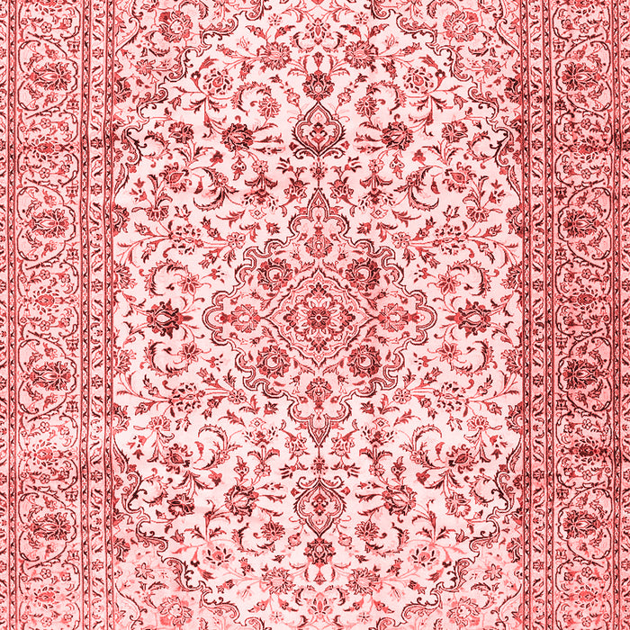 Machine Washable Persian Red Traditional Rug, wshtr2977red