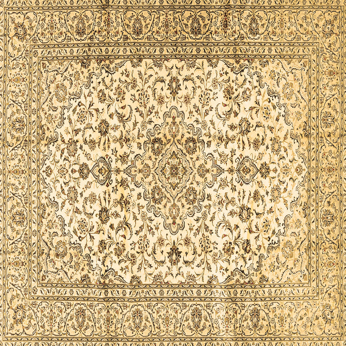 Square Machine Washable Persian Brown Traditional Rug, wshtr2977brn