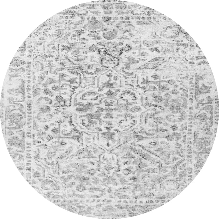 Square Persian Gray Traditional Rug, tr2978gry