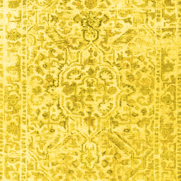 Machine Washable Persian Yellow Traditional Rug, wshtr2978yw