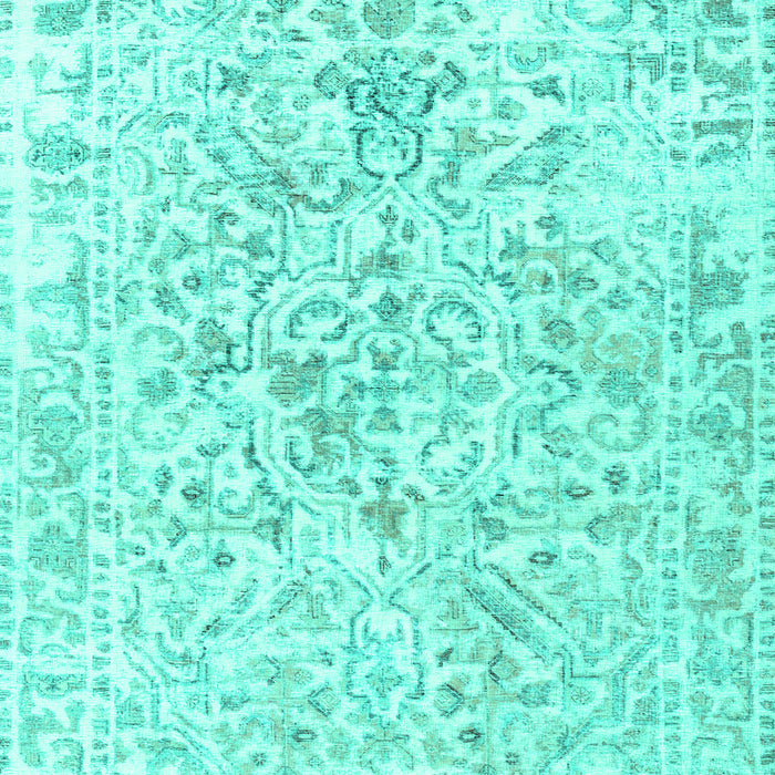 Machine Washable Persian Turquoise Traditional Area Rugs, wshtr2978turq