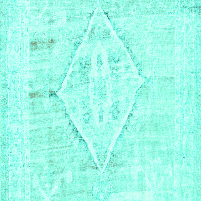 Machine Washable Persian Turquoise Traditional Area Rugs, wshtr2979turq