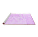 Sideview of Machine Washable Persian Purple Traditional Area Rugs, wshtr2979pur