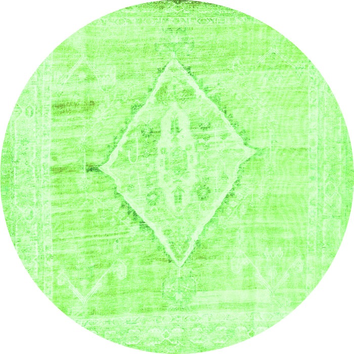 Machine Washable Persian Green Traditional Area Rugs, wshtr2979grn