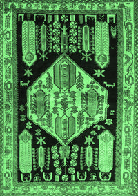 Persian Emerald Green Traditional Rug, tr297emgrn