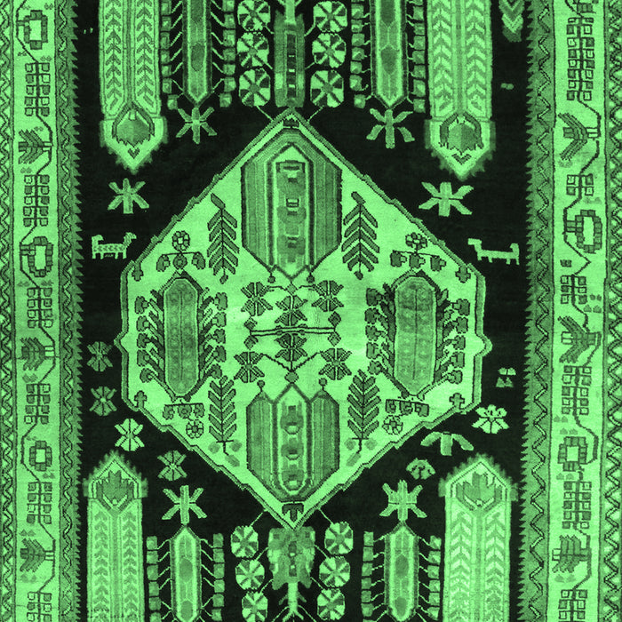 Persian Emerald Green Traditional Rug, tr297emgrn