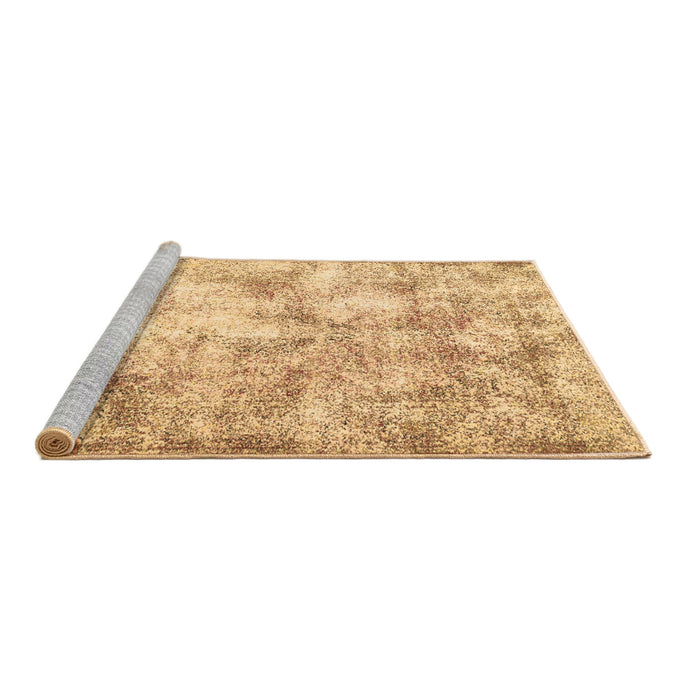 Sideview of Machine Washable Persian Brown Traditional Rug, wshtr2980brn