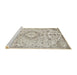 Sideview of Machine Washable Traditional Camel Brown Rug, wshtr2981