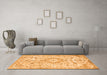 Machine Washable Persian Orange Traditional Area Rugs in a Living Room, wshtr2981org