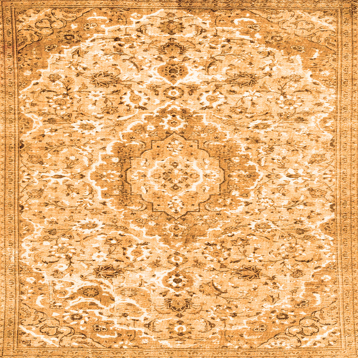 Serging Thickness of Persian Orange Traditional Rug, tr2981org