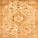 Serging Thickness of Persian Orange Traditional Rug, tr2981org
