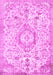 Machine Washable Persian Pink Traditional Rug, wshtr2981pnk