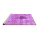 Sideview of Machine Washable Persian Purple Traditional Area Rugs, wshtr2982pur