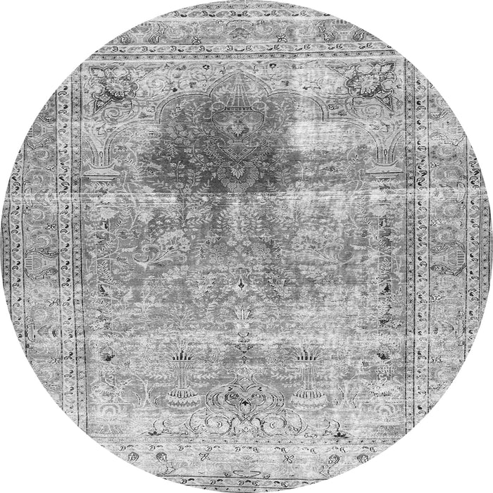 Square Persian Gray Traditional Rug, tr2982gry