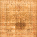 Serging Thickness of Persian Orange Traditional Rug, tr2982org