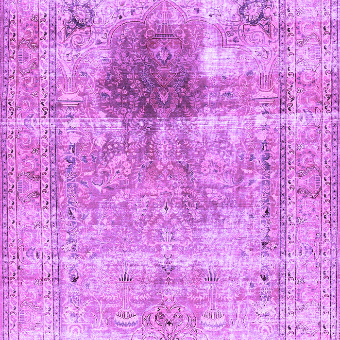 Machine Washable Persian Purple Traditional Area Rugs, wshtr2982pur
