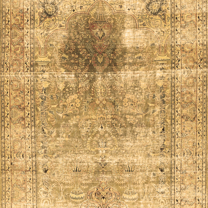 Machine Washable Persian Brown Traditional Rug, wshtr2982brn