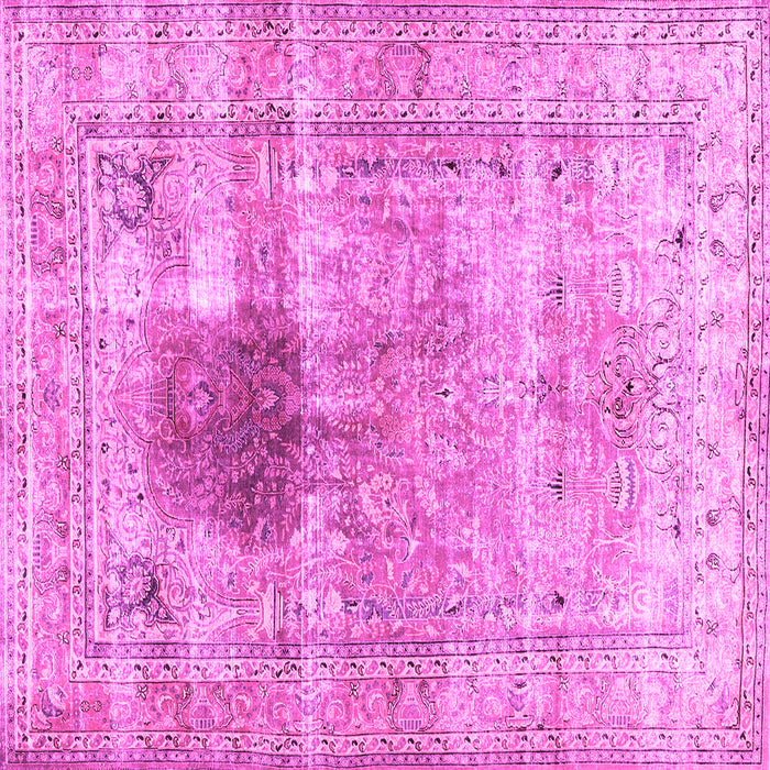 Square Persian Pink Traditional Rug, tr2982pnk