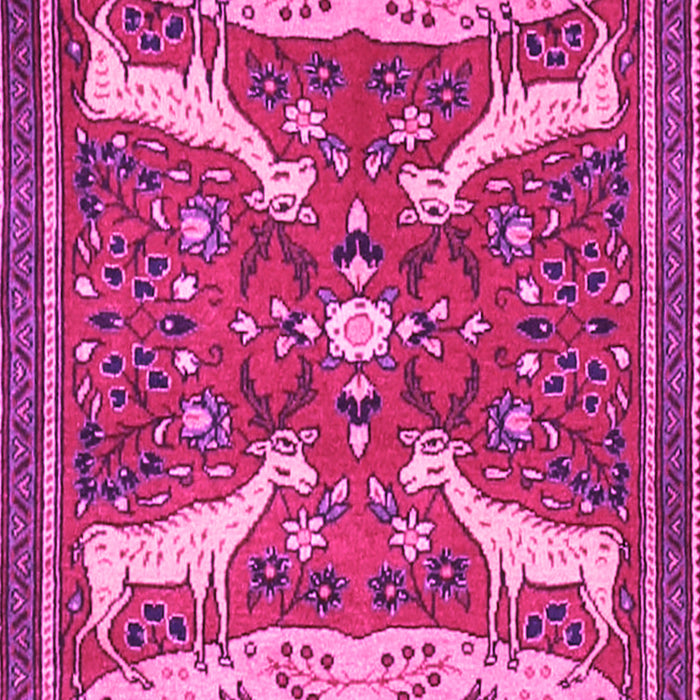 Animal Pink Traditional Rug, tr2984pnk