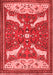 Animal Red Traditional Area Rugs