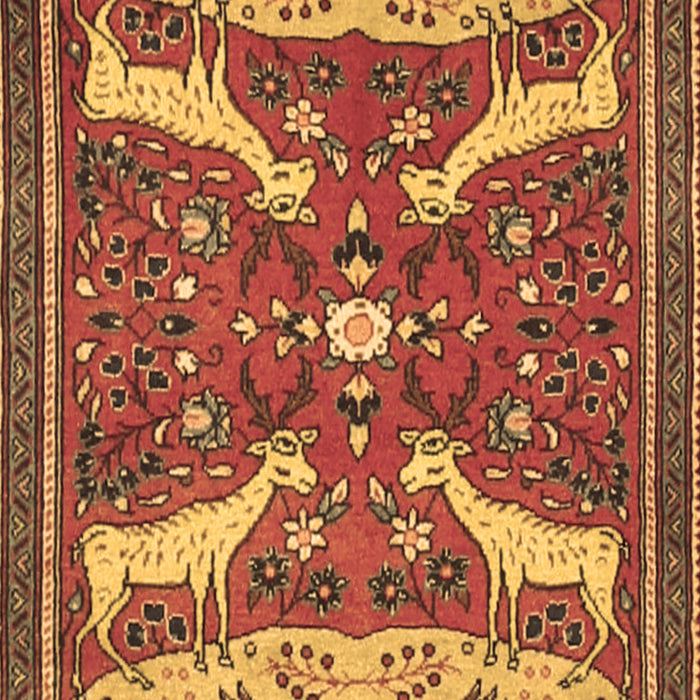 Animal Brown Traditional Rug, tr2984brn