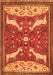 Animal Orange Traditional Rug, tr2984org