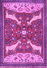 Animal Purple Traditional Rug, tr2984pur