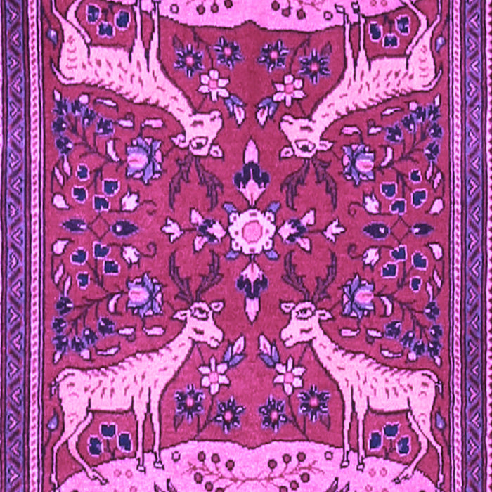 Animal Purple Traditional Rug, tr2984pur