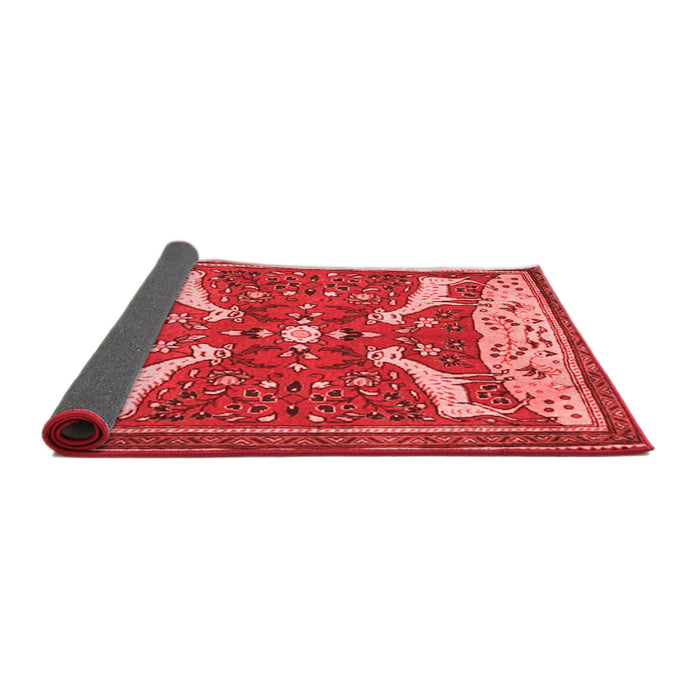 Animal Red Traditional Area Rugs