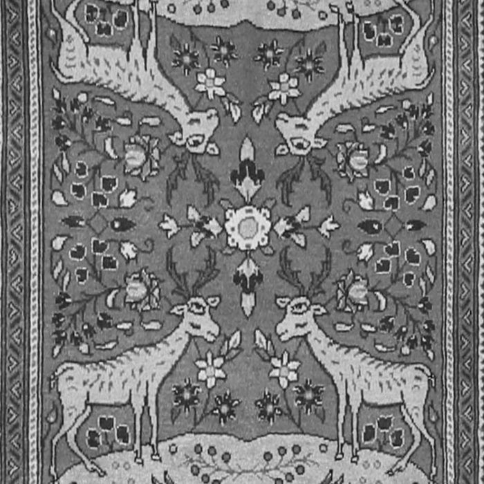 Animal Gray Traditional Rug, tr2984gry