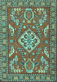 Persian Turquoise Traditional Rug, tr2985turq