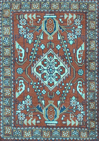 Persian Light Blue Traditional Rug, tr2985lblu