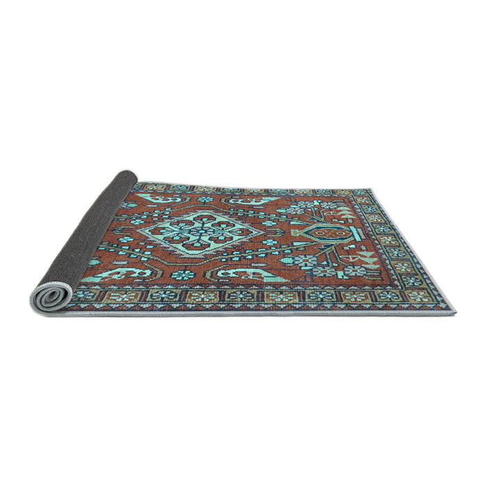 Sideview of Persian Light Blue Traditional Rug, tr2985lblu