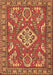 Machine Washable Persian Brown Traditional Rug, wshtr2985brn