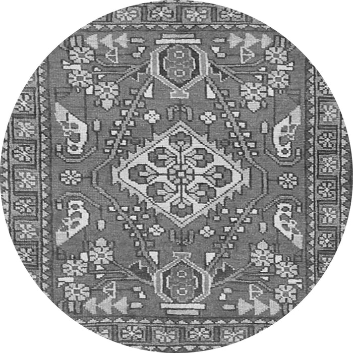 Machine Washable Persian Gray Traditional Rug, wshtr2985gry