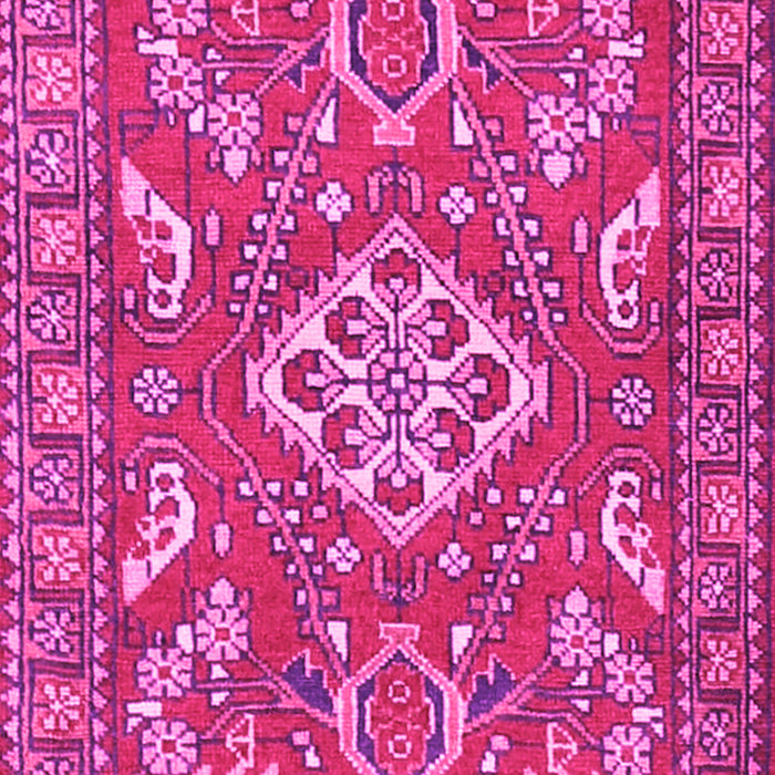 Machine Washable Persian Pink Traditional Rug, wshtr2985pnk