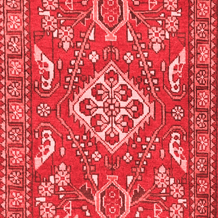 Machine Washable Persian Red Traditional Rug, wshtr2985red