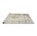 Sideview of Machine Washable Traditional Gold Rug, wshtr2986