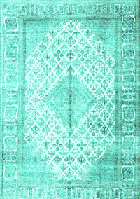 Persian Turquoise Traditional Rug, tr2986turq