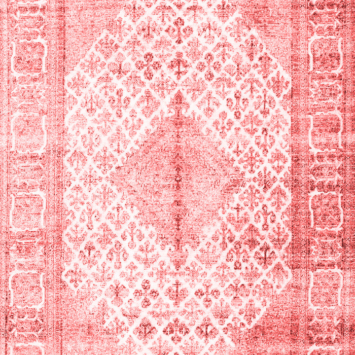 Machine Washable Persian Red Traditional Rug, wshtr2986red